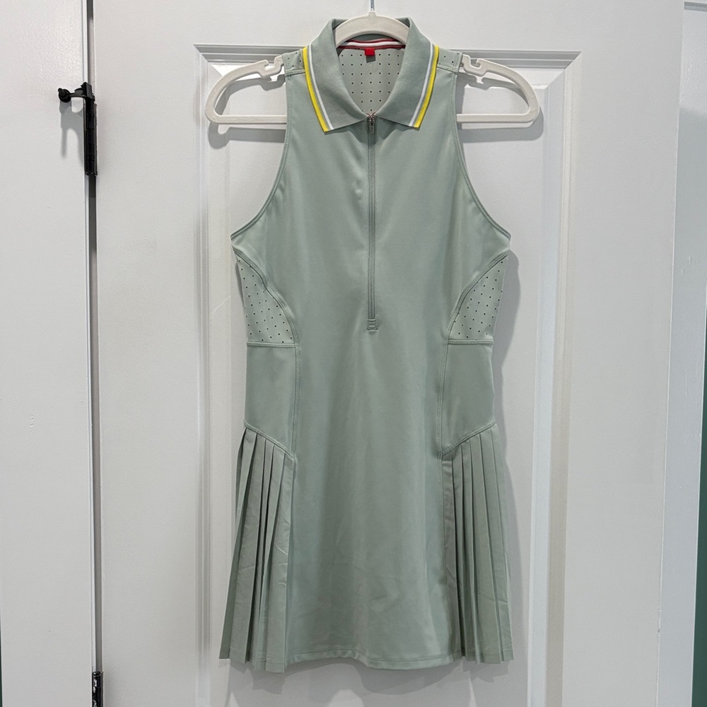 Wilson All Court Unlined Tennis Dress in Aqua Gray